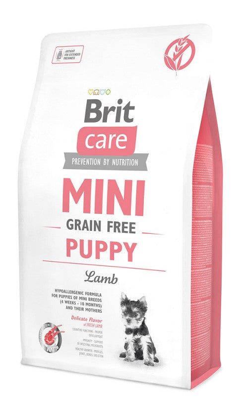 Ξηρά τροφή σκύλου Brit Care Mini® Grain Free Puppy Αρνί