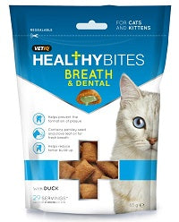 Λιχουδιά M&C Healthy Bites Breath & Dental για δροσερή αναπνοή γάτας