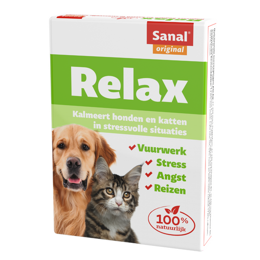 Φυτικά ηρεμιστικά χάπια για σκύλους και γάτες: Sanal CALM (αντιστρες - νευρικότητα - travel sickness) relief