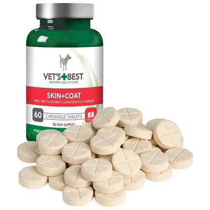 Συμπλήρωμα διατροφής σκύλου για το τρίχωμα Vet's Best Skin & Coat(60caps)