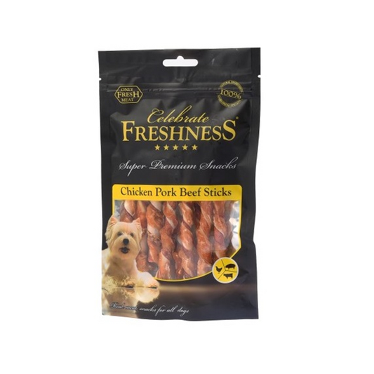 Λιχουδιά σκύλου Chicken Pork Beef Sticks (70gr)