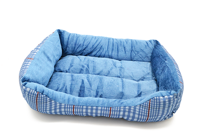 Κρεβάτι σκύλου-γάτας Μπλε Καρό DON