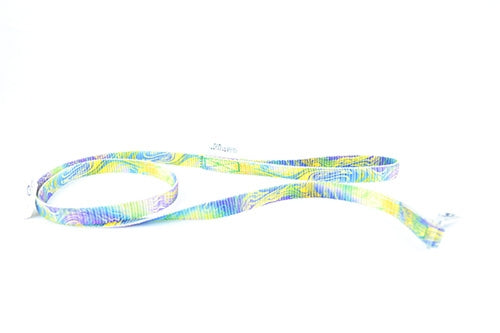 Οδηγός σκύλου Μοβ-Πράσινο-Κίτρινο