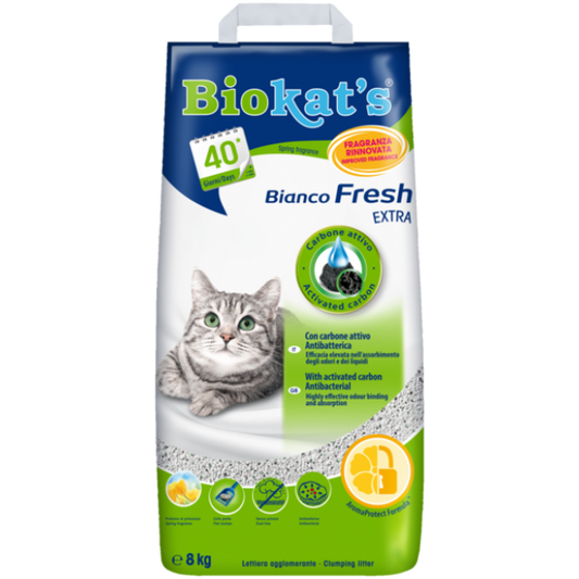 Άμμος Γάτας BIOKAT's BIANCO FRESH EXTRA (8kg)