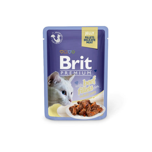 Κονσέρβα για γάτες BRIT PREMIUM Φιλέτο Μοσχάρι (85gr)