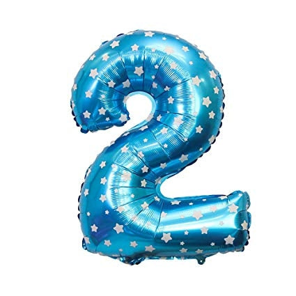 Διακοσμητικό μπαλόνι γενεθλίων σκύλου Star Number Blue