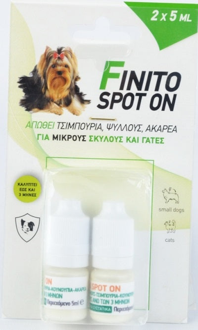Φυτικές Αντιπαρασιτικές Αμπούλες σκύλου Finito