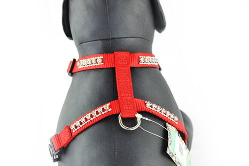 Επιστήθιο σκύλου με strass New Pet