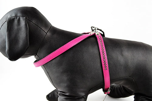 Επιστήθιο σκύλου Ροζ με στρας Nobby