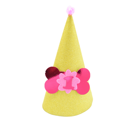 Kαπελάκι Γενεθλίων σκύλου γάτας GLOW Birthday Girl