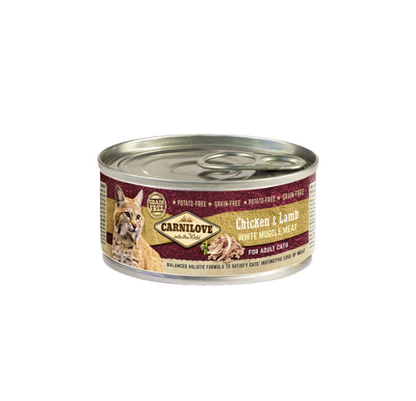 Κονσέρβα για γάτες CARNILOVE GRAINFREE & POTATOFREE (100gr)(πολλές γεύσεις)