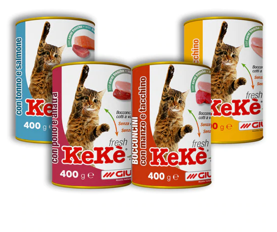 Κονσέρβα για γάτες KEKE FRESH (400gr)(πολλές γεύσεις)