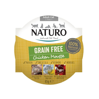 Κονσέρβα για γάτες NATURO GRAIN FREE MOUSSE (85gr)(πολλές γεύσεις)