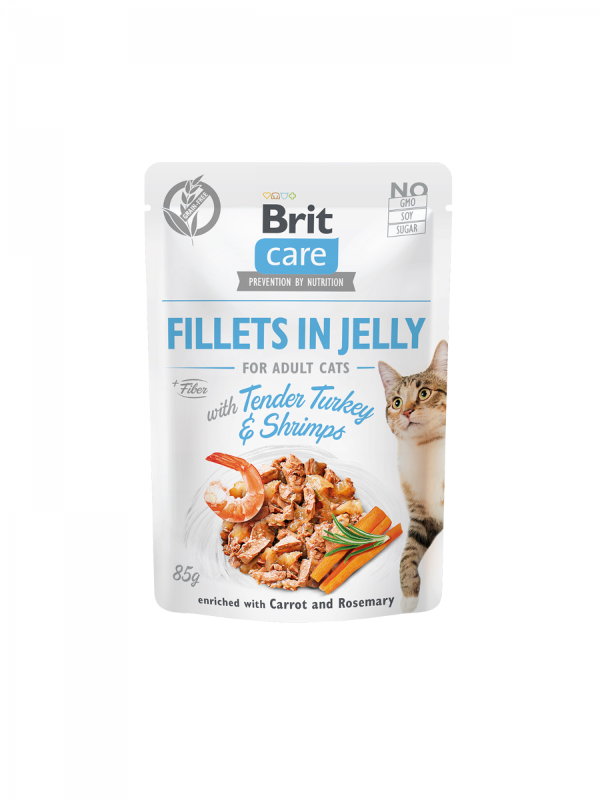 Κονσέρβα για γάτες BRIT CARE FILLETS IN JELLY  (85gr)