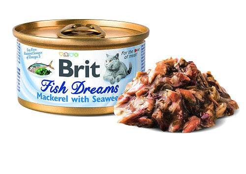 Κονσέρβα για γατες BRIT FISH DREAMS (80gr)(πολλές γεύσεις)