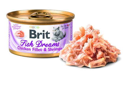 Κονσέρβα για γατες BRIT FISH DREAMS (80gr)(πολλές γεύσεις)