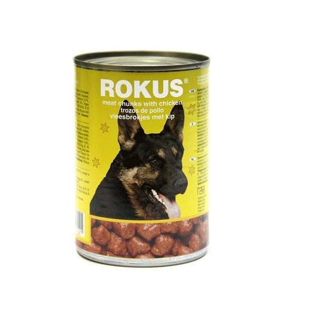 Κονσέρβα σκύλου Rokus κομμάτια (410g)