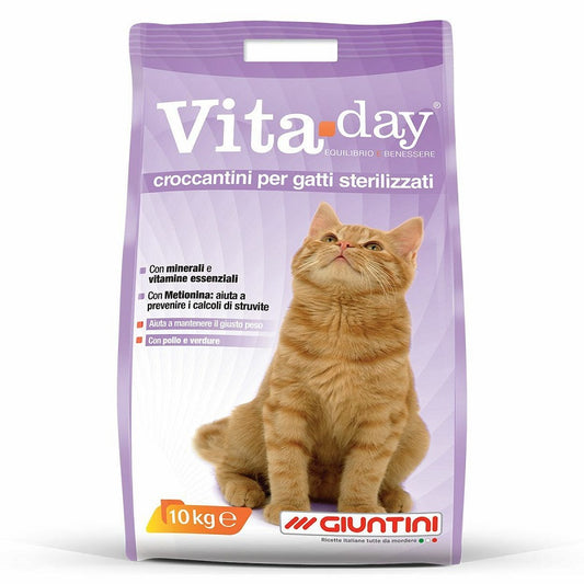 Ξηρά τροφή για στειρωμένες γάτες VITA DAY (10kg)