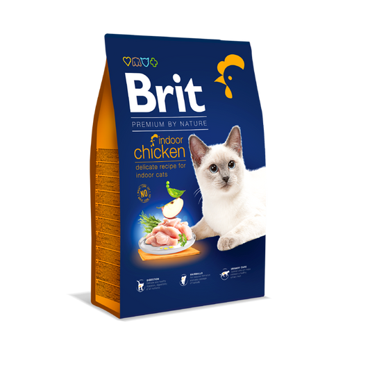 Ξηρά τροφή γάτας Brit Premium By Nature® Indoor Κοτόπουλο