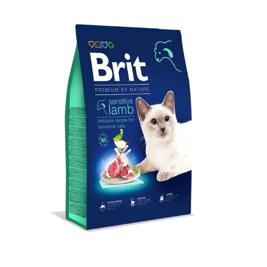 Ξηρά τροφή γάτας Brit Premium By Nature® Sensitive Αρνί