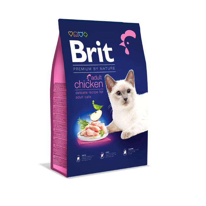 Ξηρά τροφή γάτας Brit Premium By Nature® Adult Κοτόπουλο