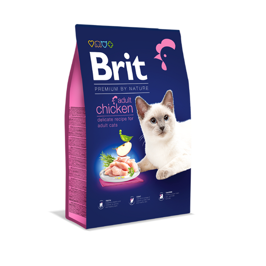 Ξηρά τροφή γάτας Brit Premium By Nature® Adult Κοτόπουλο