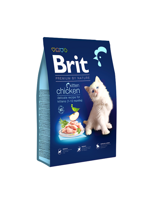 Ξηρά τροφή για γατάκι Brit Premium By Nature® Kitten Κοτόπουλο