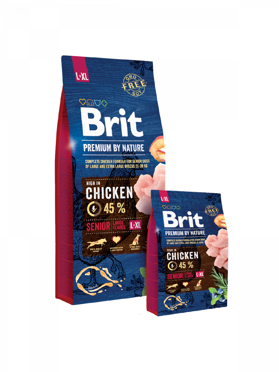 Ξηρά τροφή σκύλου Brit Premium By Nature® Senior Large-Xlarge Κοτόπουλο