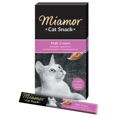 Λιχουδιά γάτας για τριχόμπαλες Kρέμα Miamor (90gr)