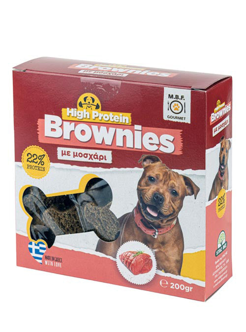 Λιχουδιά σκύλου Brownies High Protein (200gr)