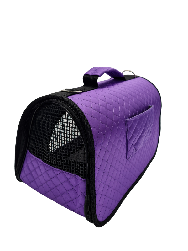 Τσάντα μεταφοράς σκύλου-γάτας Purple Satin