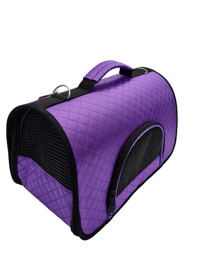 Τσάντα μεταφοράς σκύλου-γάτας Purple Satin