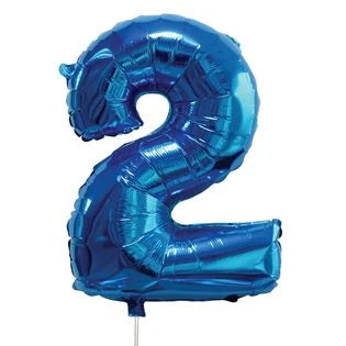 Διακοσμητικό μπαλόνι γενεθλίων σκύλου-γάτας Blue Numbers