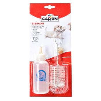Μπιμπερό σκύλου γάτας με βουρτσάκι Camon (57ml)