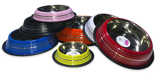 Μπολ σκύλου γάτας INOX Pιγέ Pet Camelot