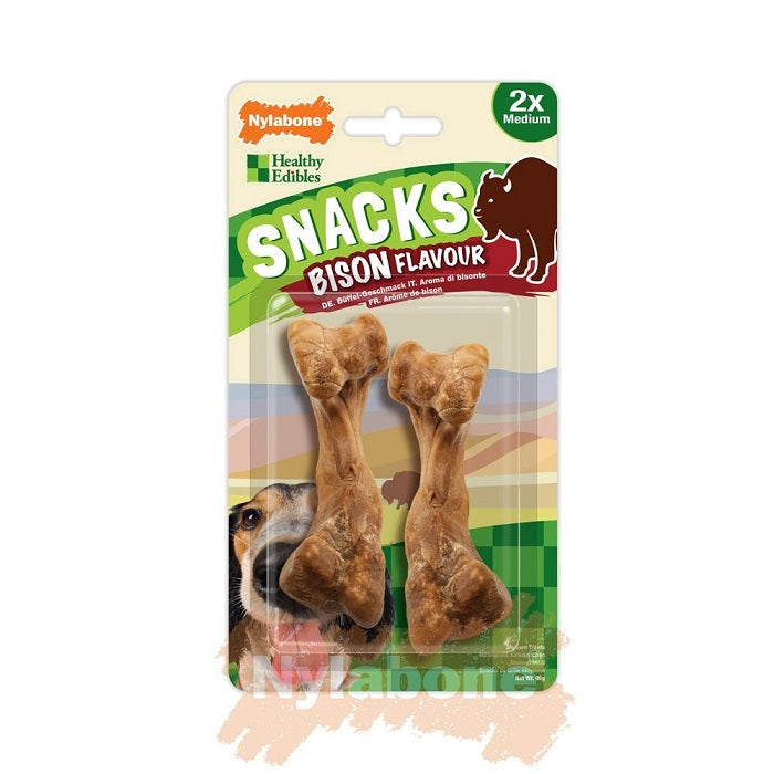 Λιχουδιά δοντιών σκύλου Nylabone Snacks Βίσονας (96gr)