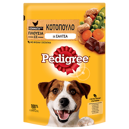 Pedigree σκύλου Κοτόπουλο σε σάλτσα (100gr)