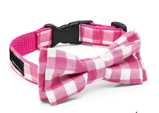 Περιλαίμιο σκύλου Bow Tie Pink Premium