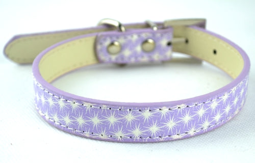 Περιλαίμιο σκύλου πλαστικό Glitter Purple