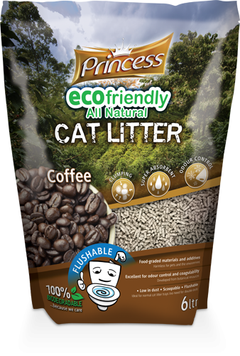 Υπόστρωμα Υγιεινής Γάτας Princess Coffee (6L)