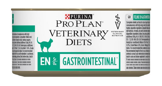 Purina Pro Plan Veterinary Diets EN Gastrointestinal κονσέρβα για Ενήλικες Γάτες με Ευαίσθητο Γαστρεντερικό (195γρ)