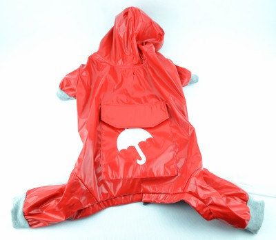 Ρούχο σκύλου ολόσωμο αδιάβροχο RED UMBRELLA