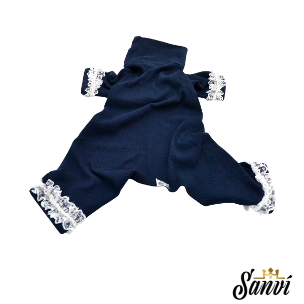 Ρούχο σκύλου ολόσωμο φορμάκι SANVI Lace & Strass