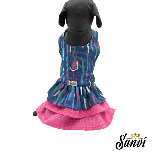 Ρούχο σκύλου φόρεμα SANVI COOL PINK