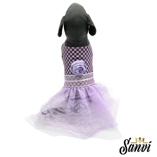 Ρούχο σκύλου φόρεμα SANVI PURPLE FASHION