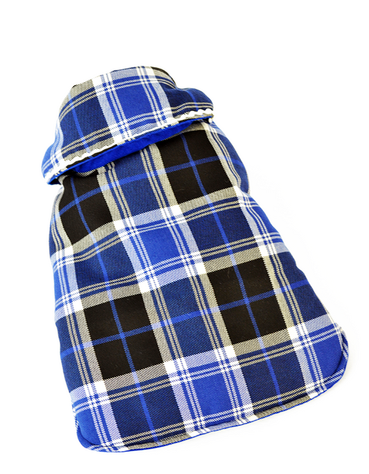 Ρούχο σκύλου παλτό VELVET BLUE SANVI