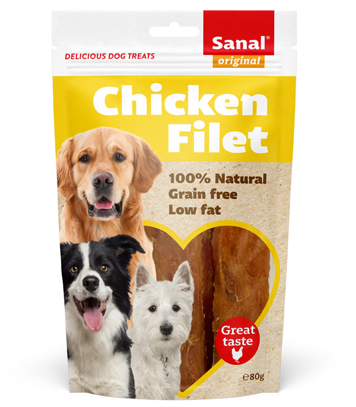 Λιχουδιά σκύλου Sanal Chicken Fillet (80gr)