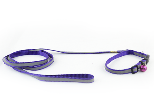 Σετ περιλαίμιο-οδηγός σκύλου με καμπανάκι Light in the dark