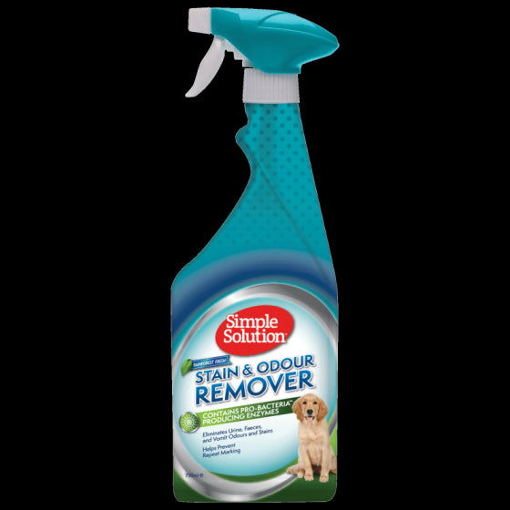 Spray Simple Solution για καταπολέμηση λεκέδων & οσμών σκύλου Rainforest (750ml)