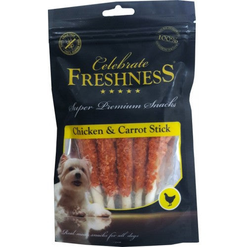 Λιχουδιά σκύλου Celebrate Freshness Στικς Κοτόπουλο-Καρότο